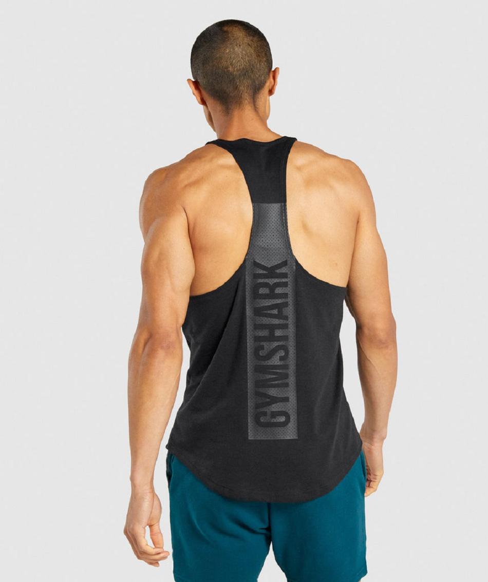 Gymshark Bold Muške Stringers Crne | HR 2567ILH